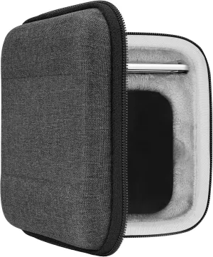 Geekria Shield Case Compatible with TV 5th/4th Generation (32GB / 64GB) MQD22LL/A Case, Replacement Hard Shell Travel Carrying Bag with Room for Remote Controllers and Accessories (Grey)