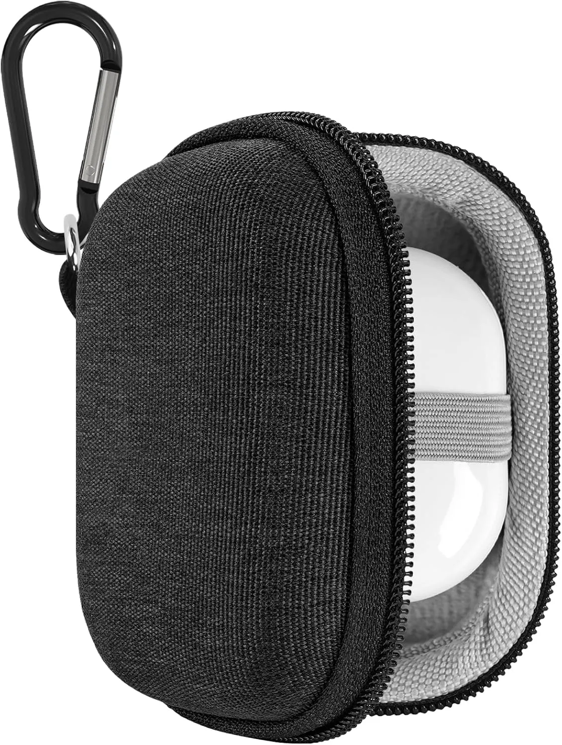 Geekria Shield Earbuds Case Compatible with Samsung Galaxy Buds 2 Pro Galaxy Buds 2 Galaxy Buds FE True Wireless Earbud, Replacement Hard Shell Travel Carrying Bag with Carabiner Clip