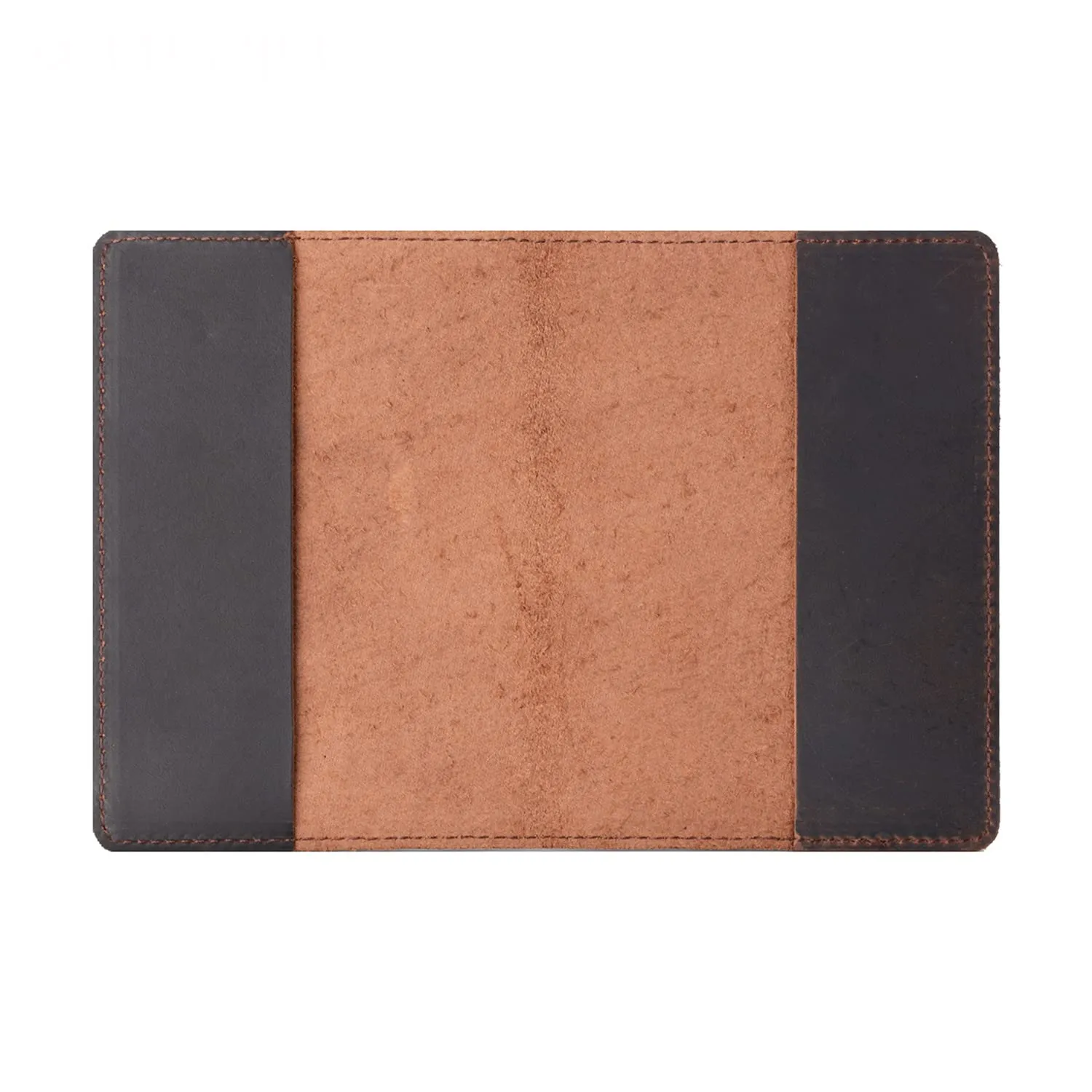 Genuine Leather Passport Covers for Canada Men's Travel Documents Holder Women's Vintage Simple (Brown)