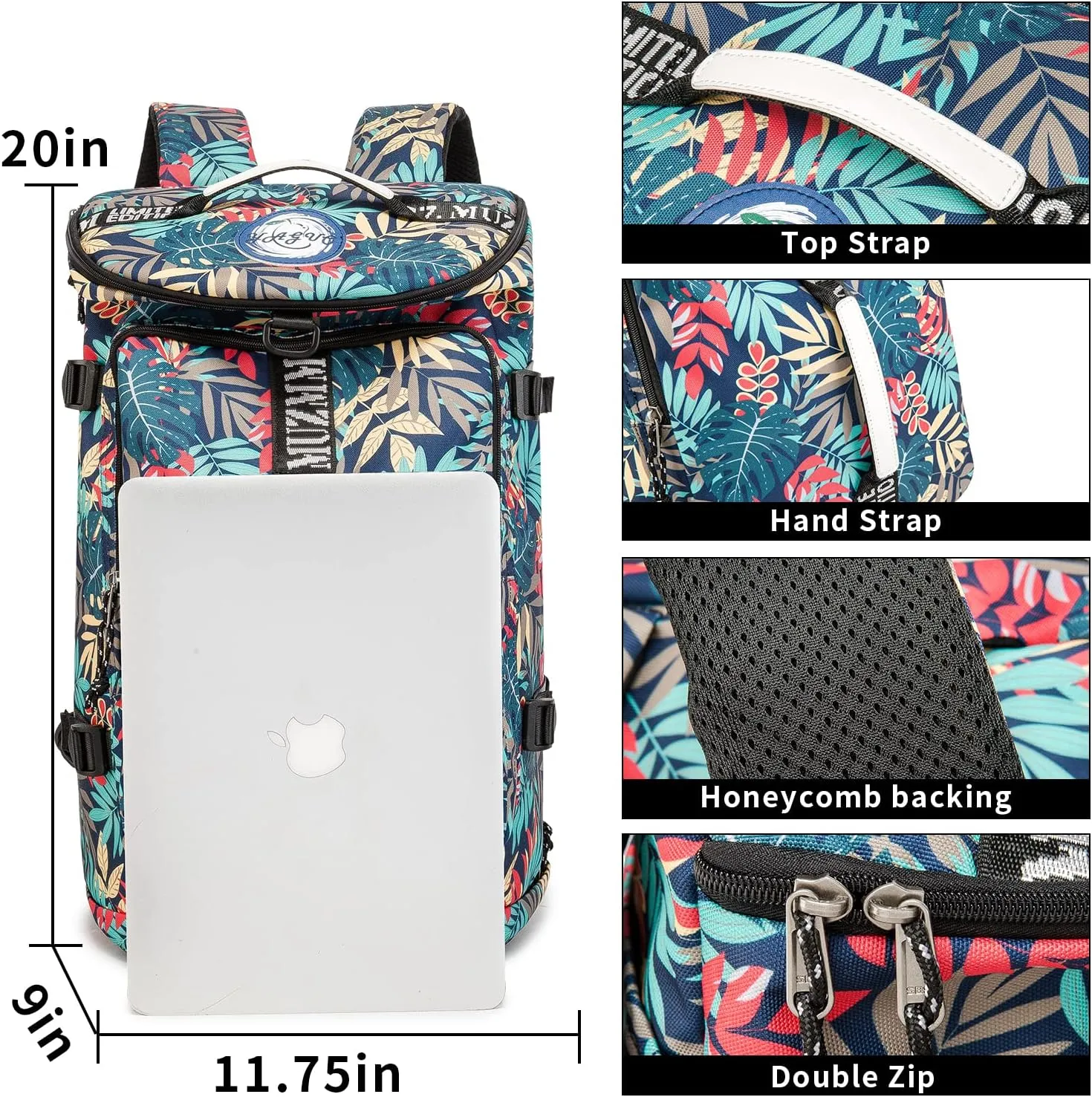 Gym Bag Duffle Backpack Suitable for Hiking,Camping, Travel 40L Large Capacity Trendy Cool Laptop Lightweight Backpack for Men and Women (Blue)