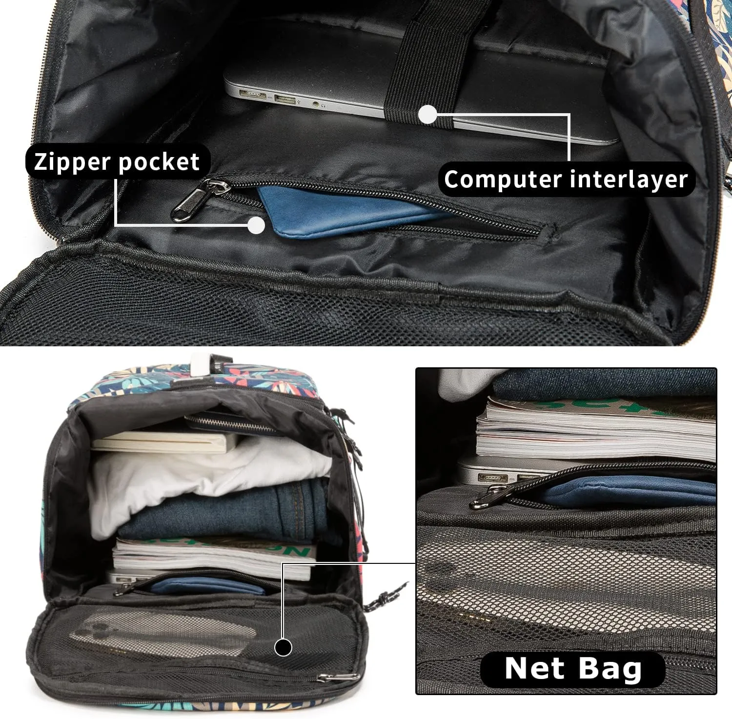 Gym Bag Duffle Backpack Suitable for Hiking,Camping, Travel 40L Large Capacity Trendy Cool Laptop Lightweight Backpack for Men and Women (Blue)