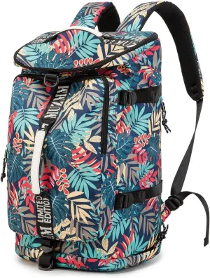 Gym Bag Duffle Backpack Suitable for Hiking,Camping, Travel 40L Large Capacity Trendy Cool Laptop Lightweight Backpack for Men and Women (Blue)