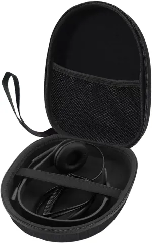 Hard Travel Carrying Case Headphone Storage Bag for Logitech USB Headset H390 H540 H430 H570e/ Plantronics/Blackwire 3220 3320 C3220/ Sennheiser SC 30/ SC 60/ PC 8/ PC 7/ Consumer Audio Momentum 4