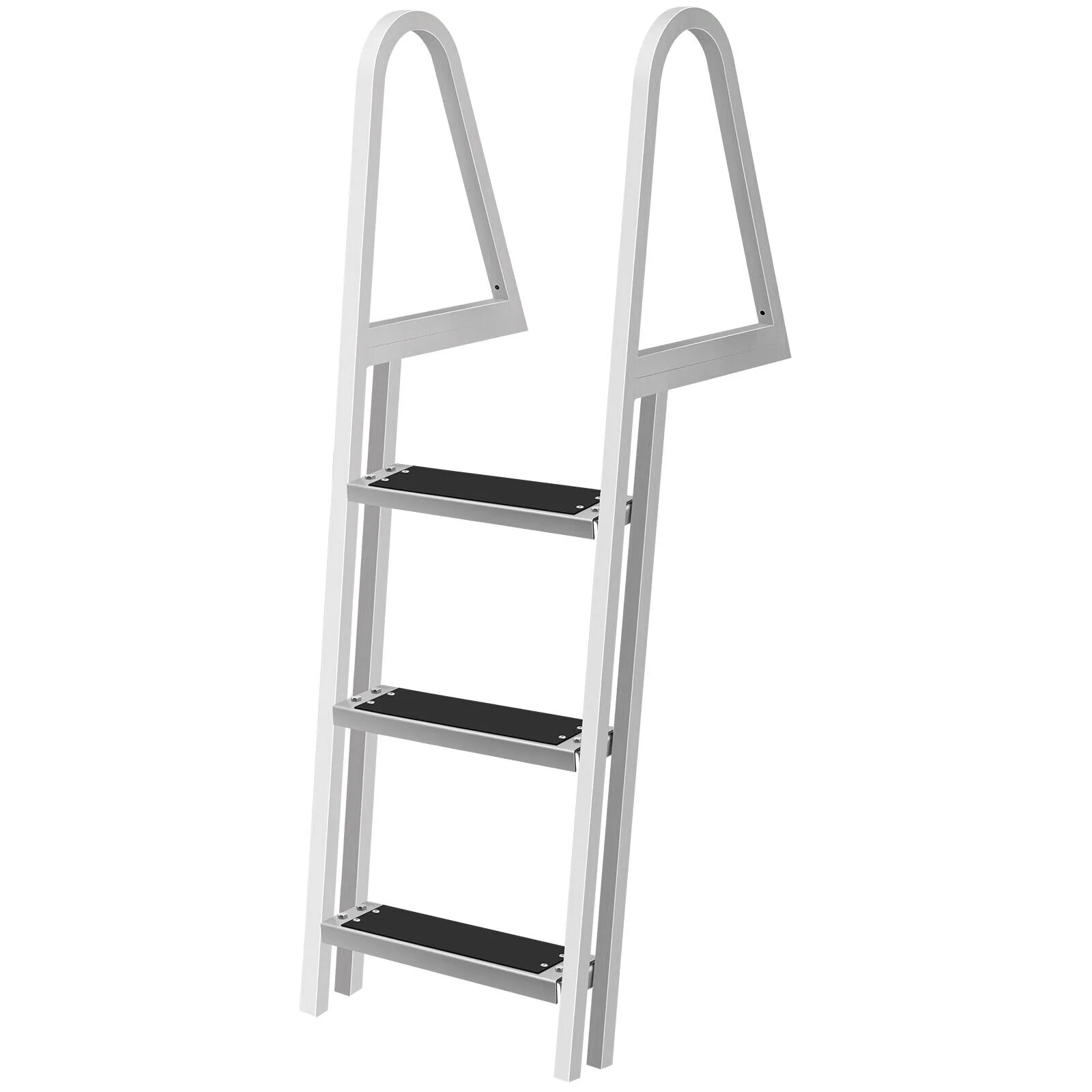 Heavy Duty Aluminum Pool & Boat Deck Ladder, Rust-Resistant, 350 lbs