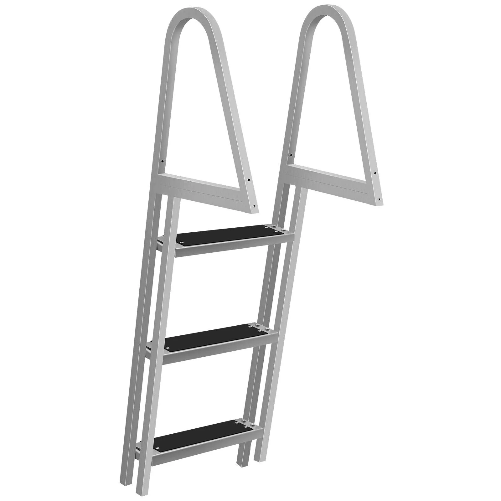 Heavy Duty Aluminum Pool & Boat Deck Ladder, Rust-Resistant, 350 lbs