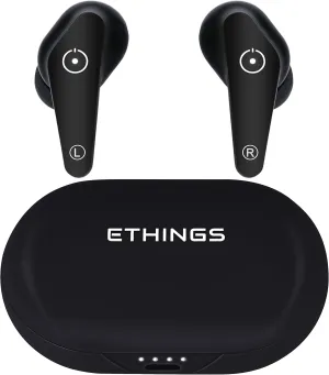 Heavy Duty Premium Sound Noise Canceling Earbuds - Bluetooth 5.0 Waterproof Touch Control Wireless Headphones with Charging Case (Black)