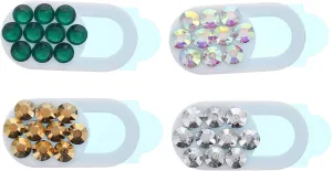 Homoyoyo Webcam Cover Slide Rhinestone Webcam Privacy Shutter for Laptop Phone Slide Cover Privacy