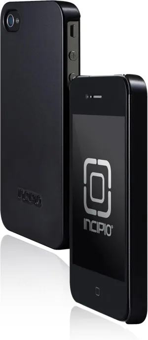Incipio iPhone 4/4S feather Ultralight Hard Shell Case - 1 Pack - Carrying Case - Retail Packaging - Pearl Metallic Black