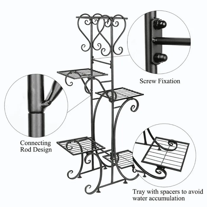 Indoor Outdoor Potted Plant Holders Stand Table Shelf