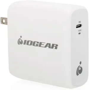 IOGEAR GearPower 100W USB-C GaN Charger, Compatible with All Type C Devices, USB4, Thunderbolt 3 and Thunderbolt 4, iPhone 12, and Android Smartphones, USB-C laptops, Tablets, Docks (GPAWC100W)