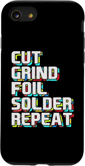 iPhone SE (2020) / 7 / 8 Cut Grind Foil Solder Repeat Church Cathedral Window Glazier Case