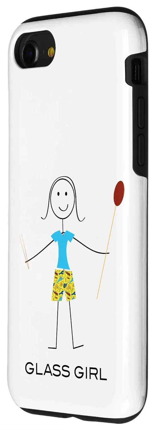 iPhone SE (2020) / 7 / 8 Funny Womens Glassblowing Design, Girl Glass Artist Case