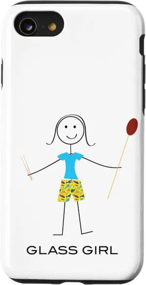 iPhone SE (2020) / 7 / 8 Funny Womens Glassblowing Design, Girl Glass Artist Case
