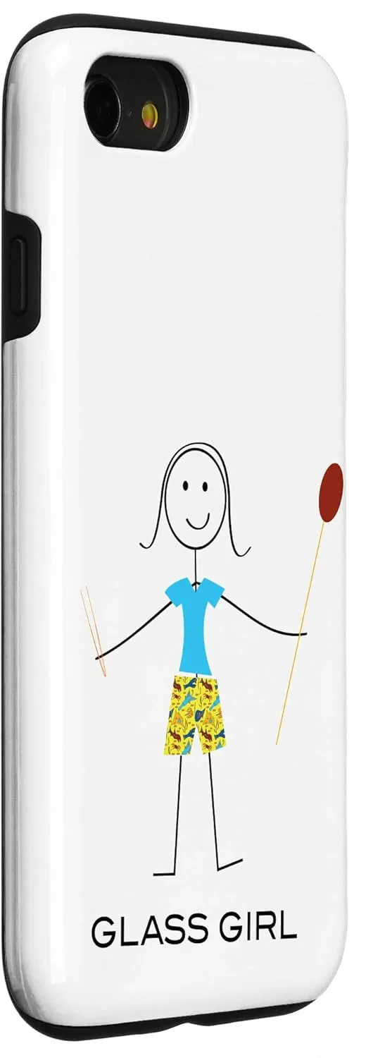 iPhone SE (2020) / 7 / 8 Funny Womens Glassblowing Design, Girl Glass Artist Case