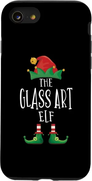 iPhone SE (2020) / 7 / 8 Glass Art Elf Shirt Funny Family Matching Group Christmas Case