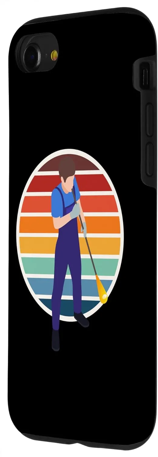 iPhone SE (2020) / 7 / 8 Glassblowing Retro I Glassblower Art Glass Craft Saying Case