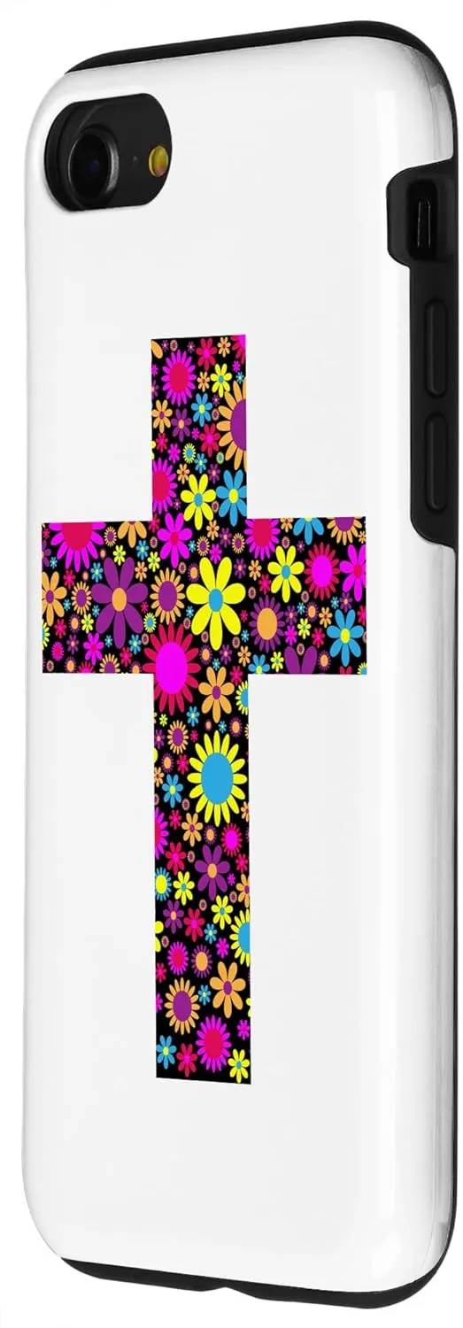 iPhone SE (2020) / 7 / 8 Jesus Cross Christian Religion God Colorful Stained Glass Case