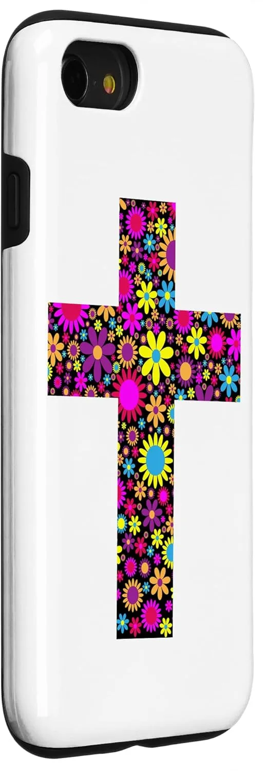iPhone SE (2020) / 7 / 8 Jesus Cross Christian Religion God Colorful Stained Glass Case