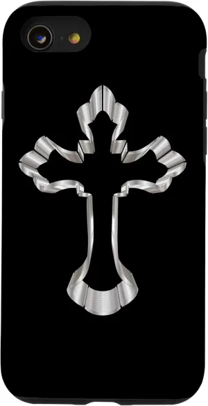 iPhone SE (2020) / 7 / 8 Jesus Cross Christian Religion God Colorful Stained Glass Case