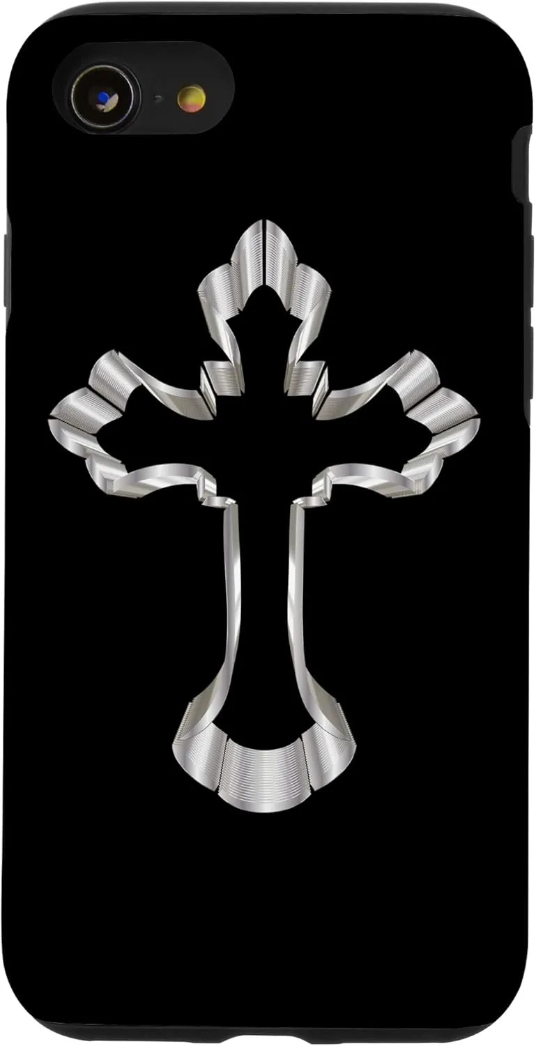 iPhone SE (2020) / 7 / 8 Jesus Cross Christian Religion God Colorful Stained Glass Case