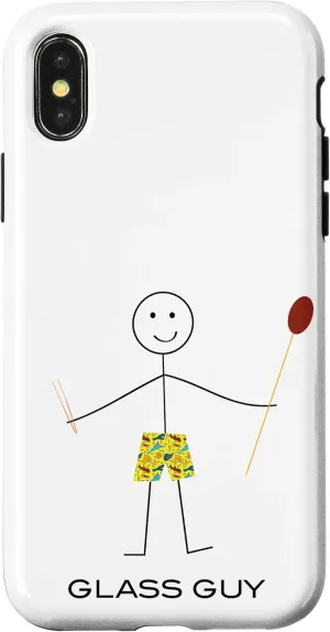 iPhone X/XS Funny Mens Glassblowing Design, Boy Glass Artist Case