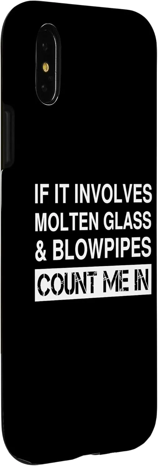 iPhone X/XS Funny Molten Glass And Blowpipes Glassblowing Glassblower Case