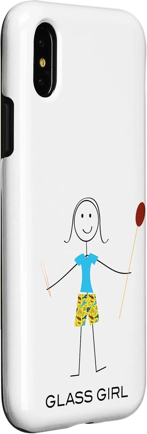 iPhone X/XS Funny Womens Glassblowing Design, Girl Glass Artist Case