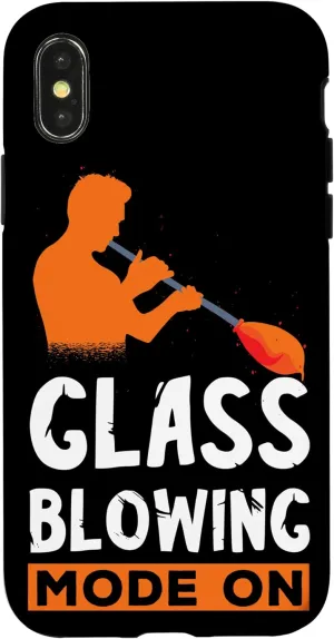 iPhone X/XS Glass Blowing Mode On Glassblower Blowpipe Glassworking Case