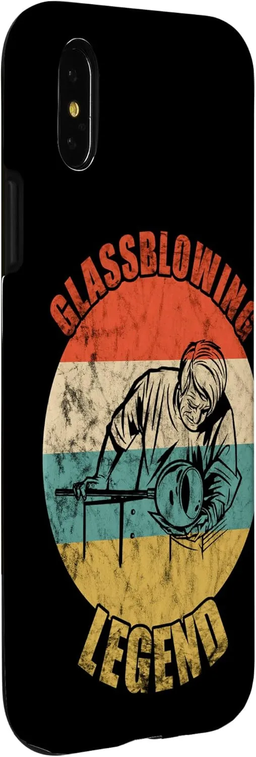 iPhone X/XS Glassblower Glassblowing Legend Vintage Retro Blowpipe Work Case