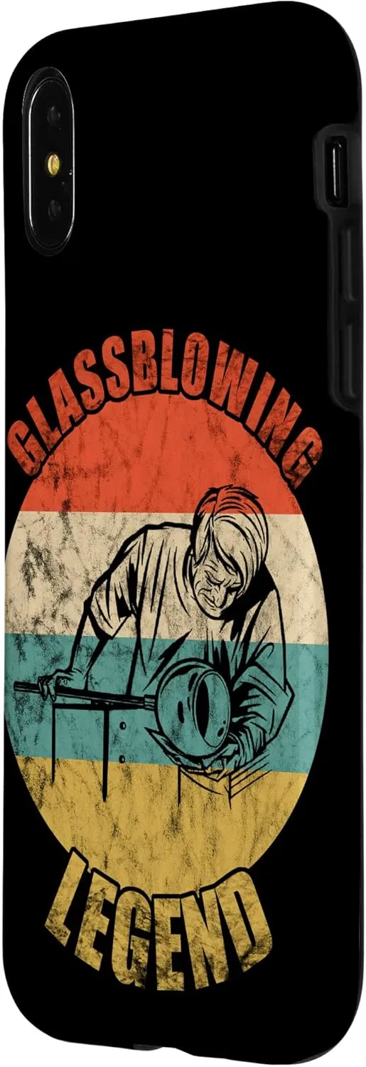 iPhone X/XS Glassblower Glassblowing Legend Vintage Retro Blowpipe Work Case