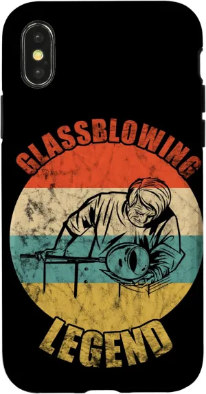 iPhone X/XS Glassblower Glassblowing Legend Vintage Retro Blowpipe Work Case