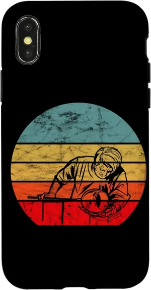 iPhone X/XS Glassblower Glassblowing Vintage Retro Glassworking Blowpipe Case