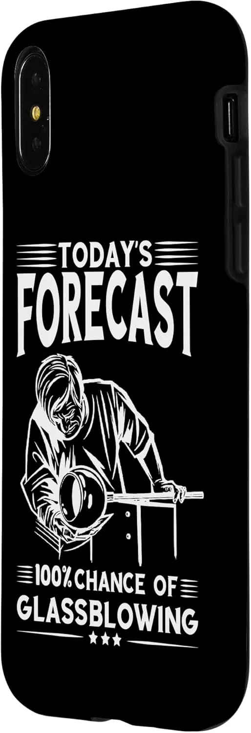 iPhone X/XS Glassblower Today's Forecast Blowpipe Works Glassworking Case