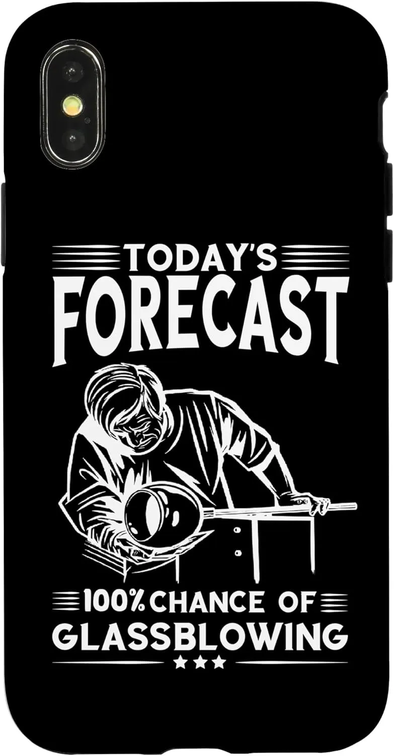 iPhone X/XS Glassblower Today's Forecast Blowpipe Works Glassworking Case
