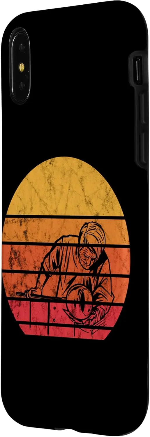 iPhone X/XS Glassblower Vintage Sunset Glasswork Blowpipe Glassblowing Case