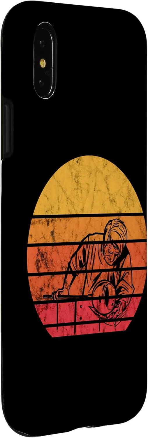 iPhone X/XS Glassblower Vintage Sunset Glasswork Blowpipe Glassblowing Case