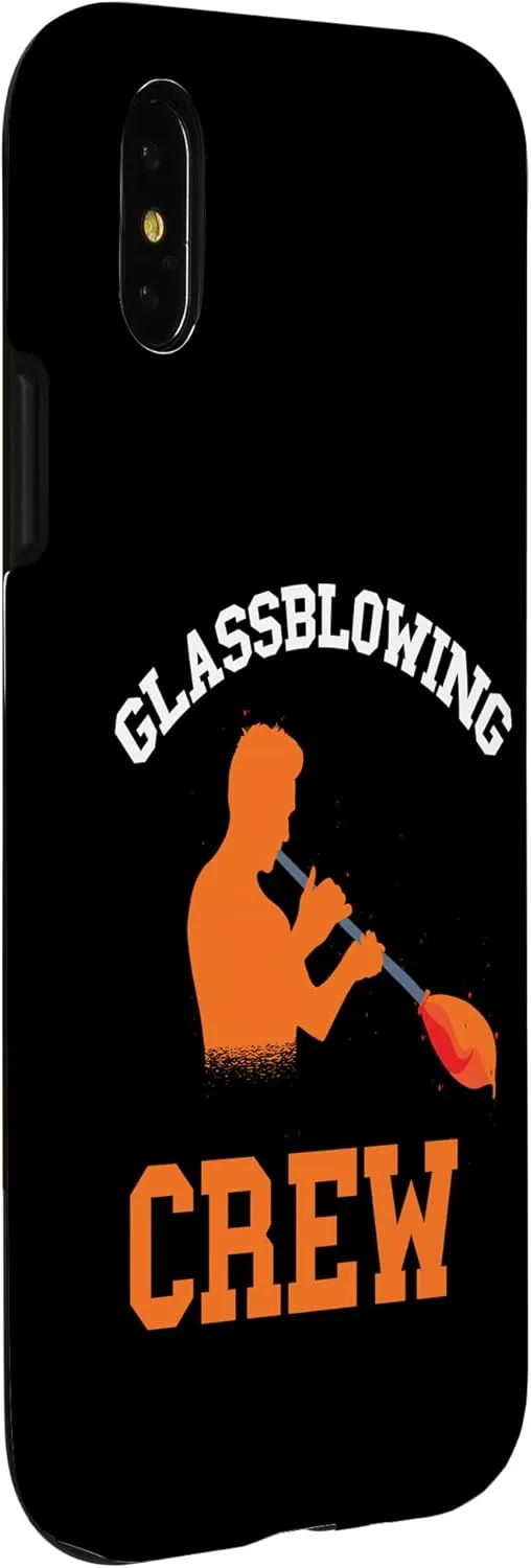 iPhone X/XS Glassblowing Crew Blowing Team Glassblower Bllowpipe Glass Case