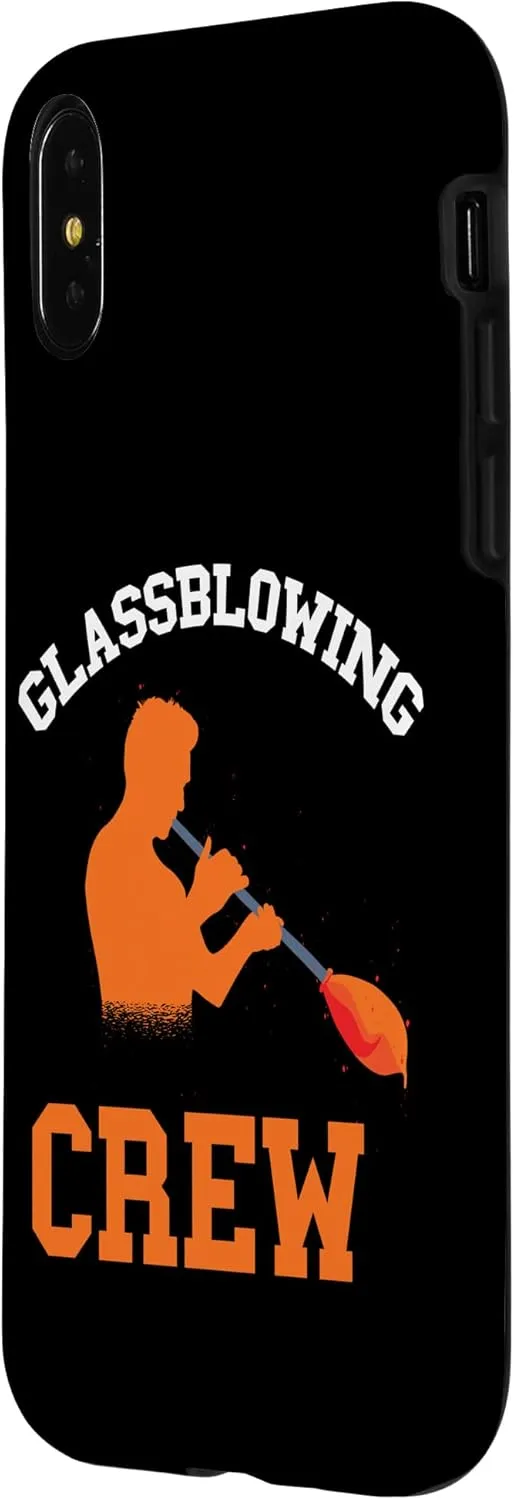 iPhone X/XS Glassblowing Crew Blowing Team Glassblower Bllowpipe Glass Case