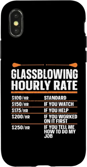 iPhone X/XS Glassblowing Glass Blower Hourly Rate Glass Blowing Case