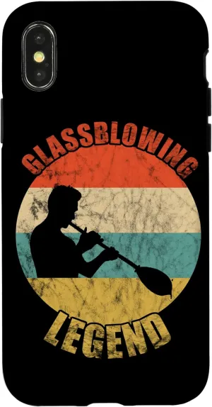 iPhone X/XS Glassblowing Legend Blowpipe Work Glassblower Retro Vintage Case