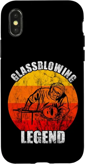 iPhone X/XS Glassblowing Legend Glassblower Glassworking Vintage Retro Case