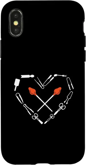 iPhone X/XS Glassblowing Tools Heart Glassblower Glassworker Glass Lover Case