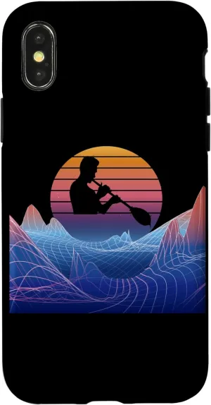 iPhone X/XS Glassblowing Vaporwave Landscape Retro Glassblower Working Case