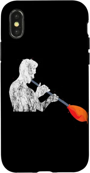 iPhone X/XS Glassworking Glass Blowing Blowpipe Glassblower Glass Art Case