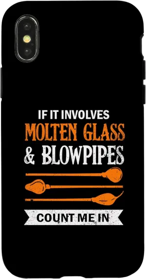 iPhone X/XS Involves Molten Glass Glassblowing Glassblower Glassworker Case
