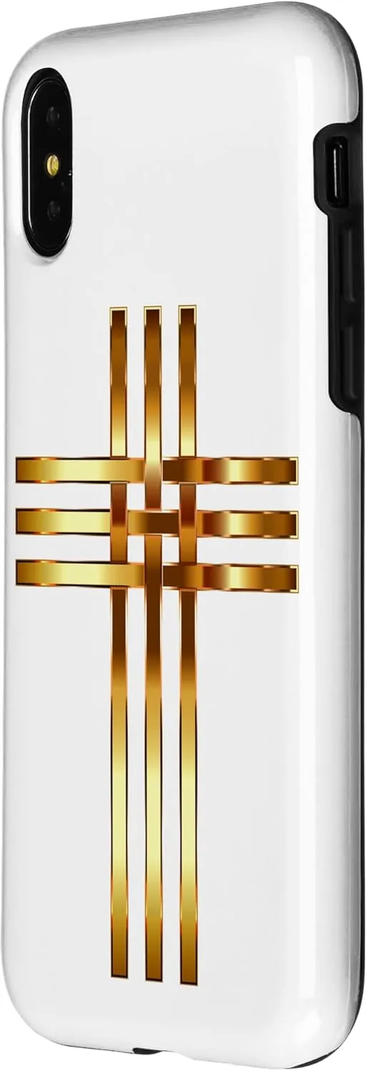 iPhone X/XS Jesus Cross Christian Religion God Colorful Stained Glass Case