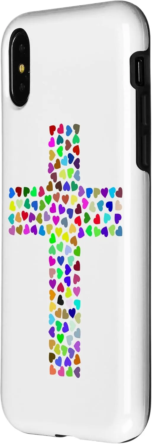 iPhone X/XS Jesus Cross Christian Religion God Colorful Stained Glass Case