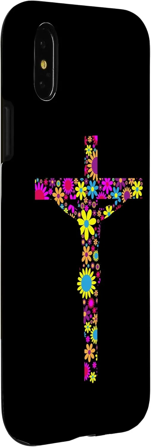 iPhone X/XS Jesus Cross Christian Religion God Colorful Stained Glass Case