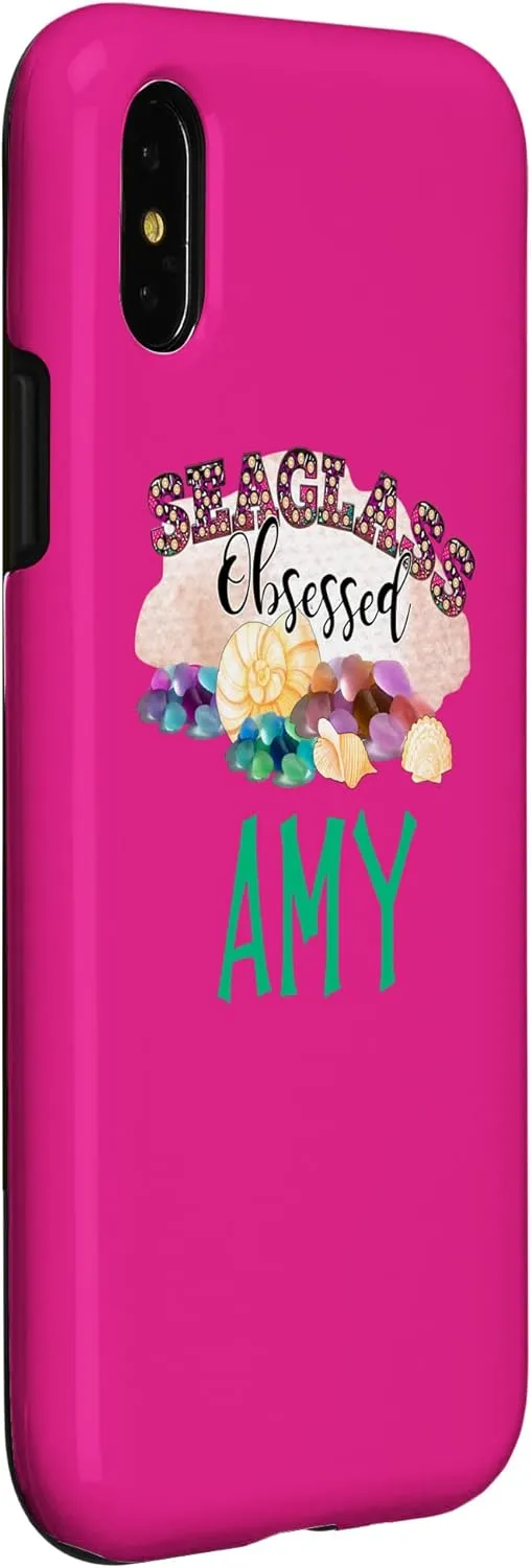 iPhone X/XS Sea Glass Collector Name Amy Case