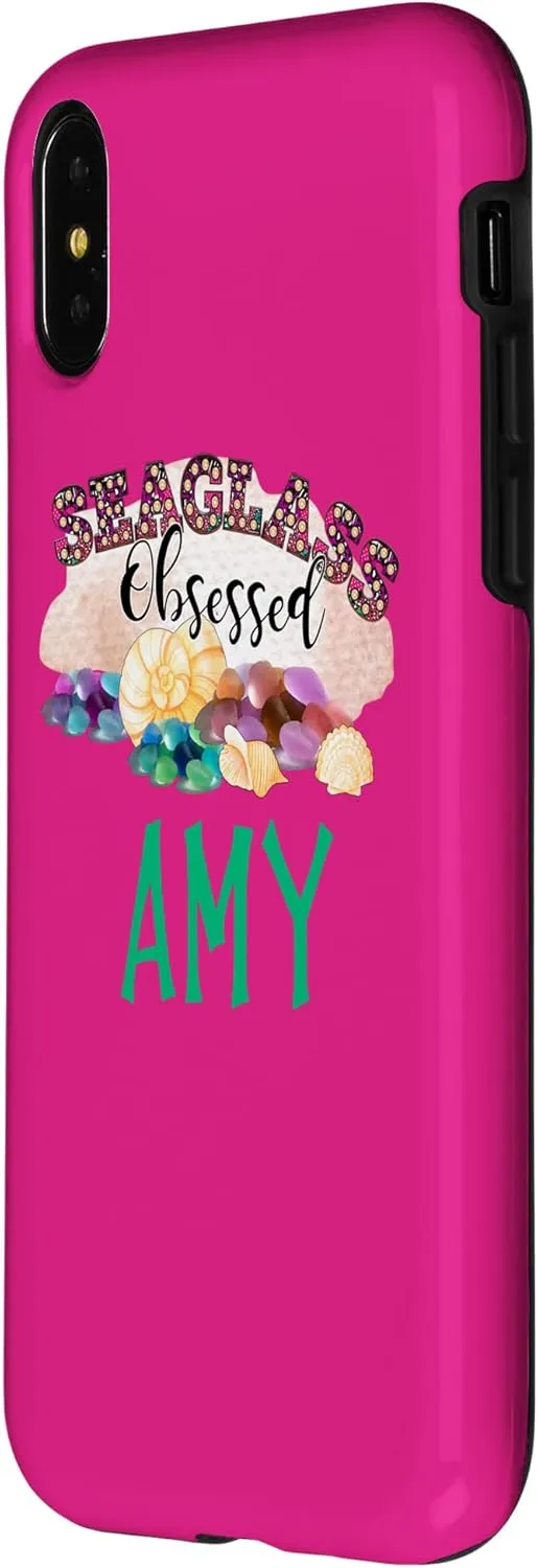 iPhone X/XS Sea Glass Collector Name Amy Case